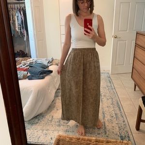 Vintage green maxi skirt